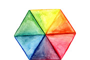 Vector  Watercolor Geometric Seamles