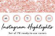 78 Rose Gold Instagram Highlights