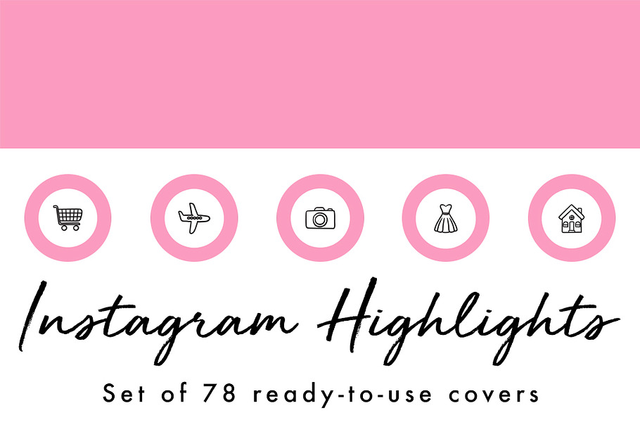 78 Circle Instagram Highlight Covers in Instagram Templates - product preview 8