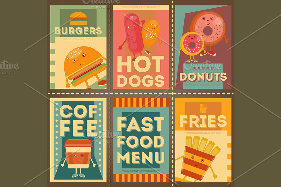 Fast Food Menu in Illustrations - product preview 8