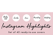 42 Word Instagram Highlight Covers