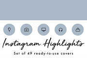 49 Minimal Blue Instagram Covers