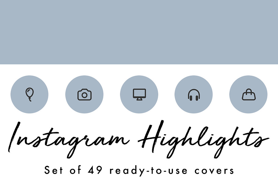 49 Minimal Blue Instagram Covers in Instagram Templates - product preview 8