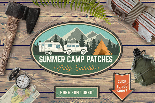 Summer Camp Patches
