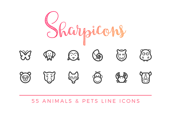 Animals & Pets Line Icons