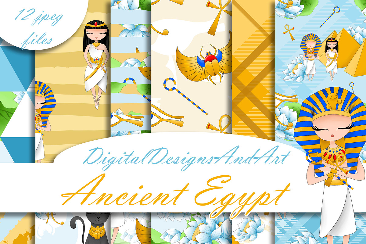Ancient Egypt pattern in Patterns - product preview 8