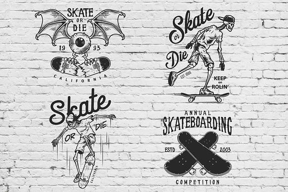 Skateboard templates in Templates - product preview 1