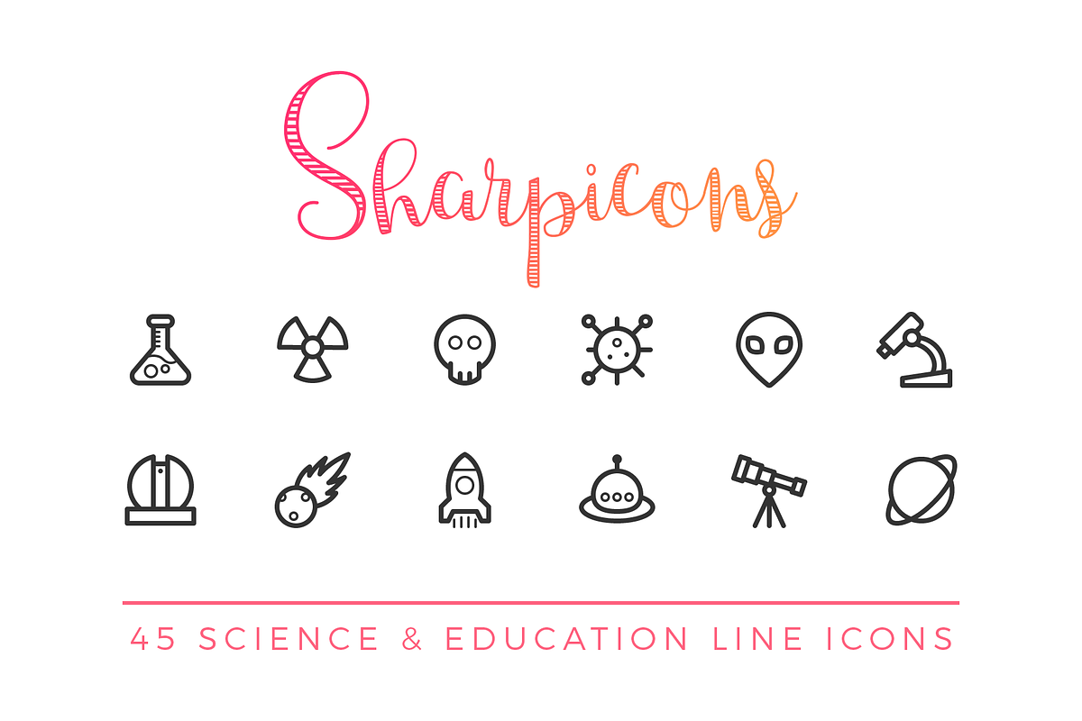 Science & Education Line Icons in Science Icons - product preview 8