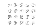 Line Messages Icons