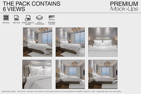 Bedding Mockup Set in Product Mockups - product preview 1