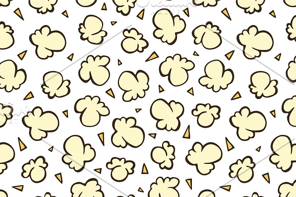 Popcorn seamless vector patterns in Patterns - product preview 1