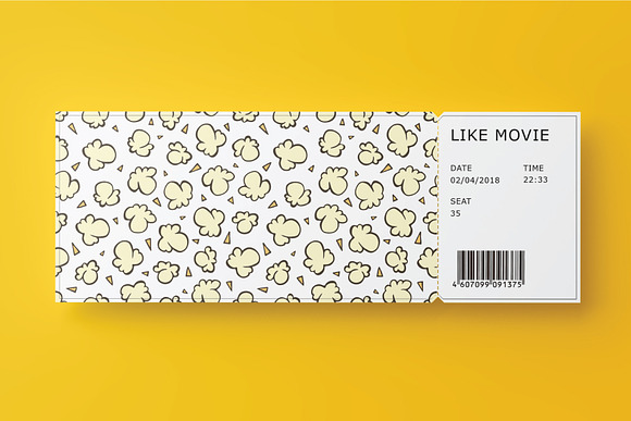 Popcorn seamless vector patterns in Patterns - product preview 4