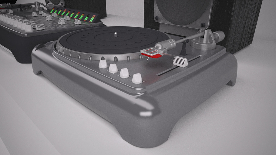 DJ Decks & Speakers in Objects - product preview 1