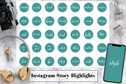 Set of 35 Instagram Icons