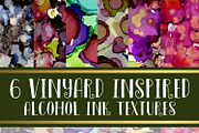 Vineyard Themed Alcohol Ink Textures