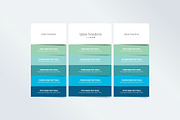 Pricing table design template
