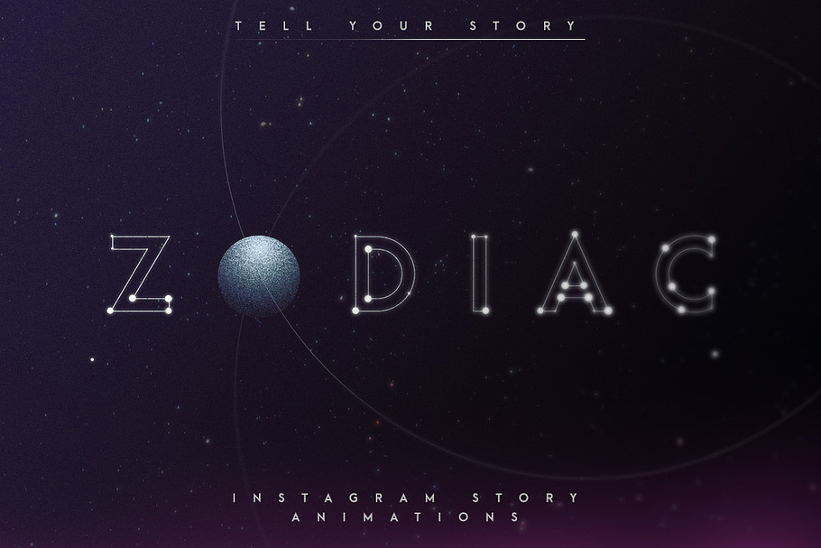 Animated Zodiac & Moon for Instagram