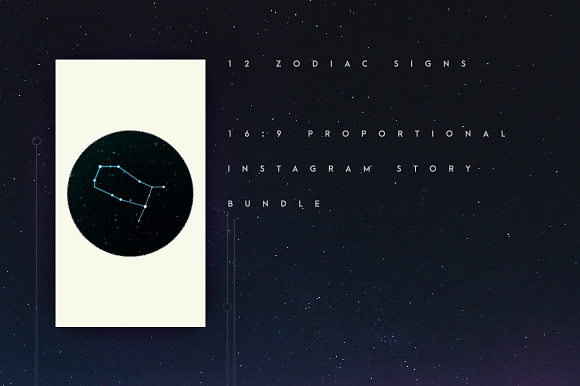 Animated Zodiac & Moon for Instagram in Instagram Templates - product preview 2
