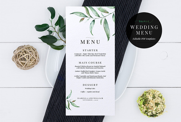 Wedding Invitation Suite, Aurora in Wedding Templates - product preview 4