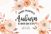 Auburn Watercolor Fall Bouquets 