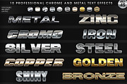 10 Pro Chrome and Metal Text Effects