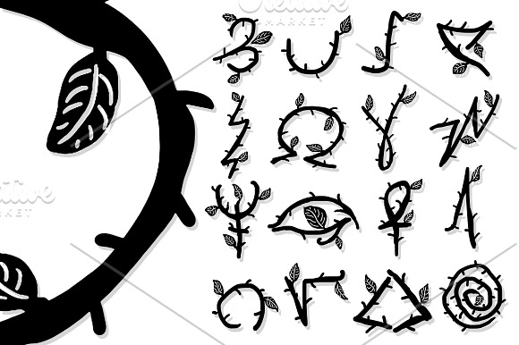 Twigs Symbol Collection in Illustrations - product preview 5