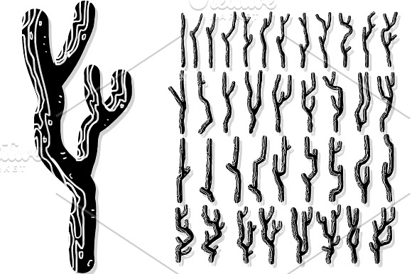 Twigs Symbol Collection in Illustrations - product preview 8