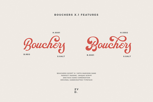 Bouchers X.1 in Display Fonts - product preview 5