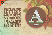 Chrome and Green Letter Style