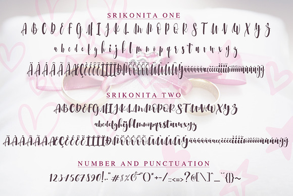 Srikonitta Script + Free Vectors in Script Fonts - product preview 9