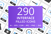 290 Interface Filled Icons