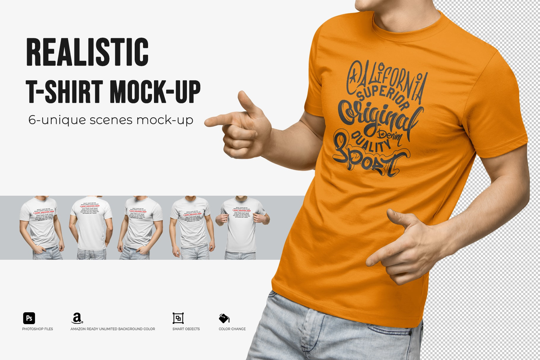 Download Realistic T-Shirt Mock-Up | Creative Product Mockups ...