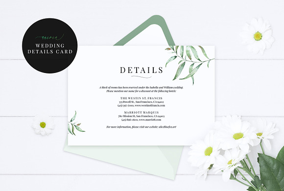 Wedding Invitation Bundle, Aurora in Wedding Templates - product preview 3