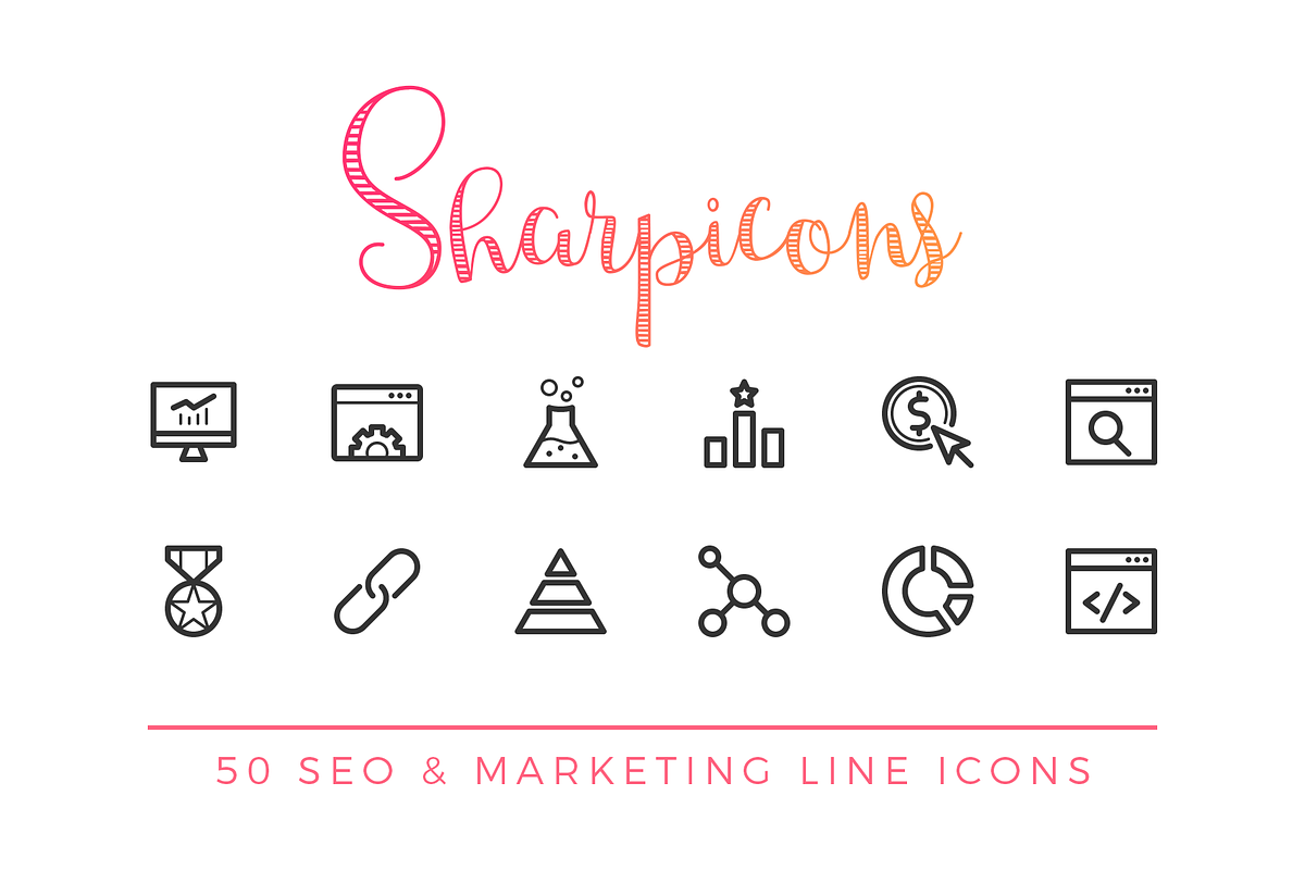 SEO & Marketing Line Icons in Marketing Icons - product preview 8