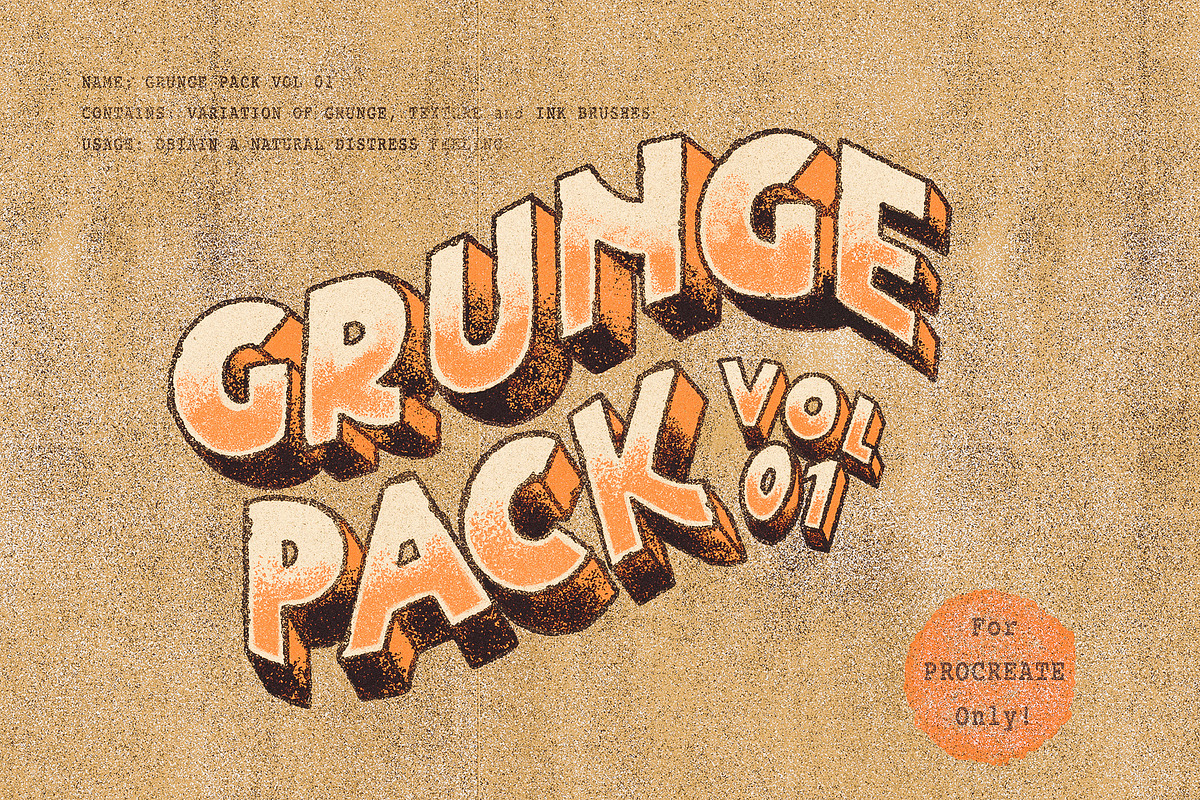 Grunge Pack Vol 01 in Photoshop Brushes - product preview 8