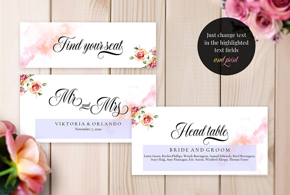 Wedding Seating Plane, Monroe in Wedding Templates - product preview 7