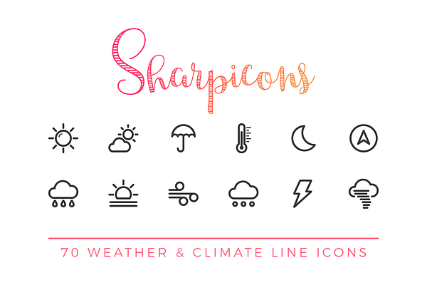 Weather & Climate Line Icons