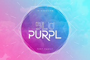 BluPurpl font family + Extra 70% OFF