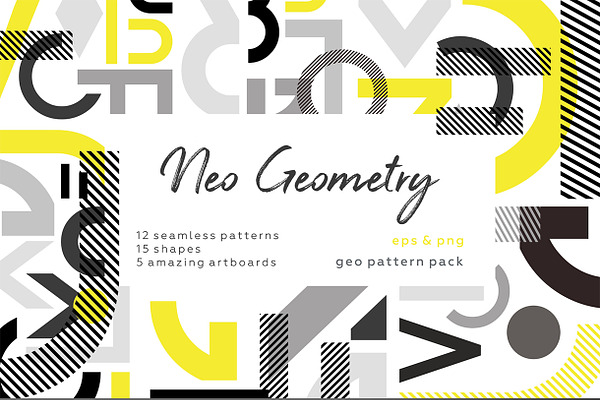 NEO GEO. Geometry pattern set.