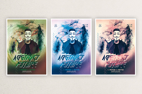 Abstract Mask in Flyer Templates - product preview 1