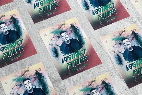 Abstract Mask in Flyer Templates - product preview 3