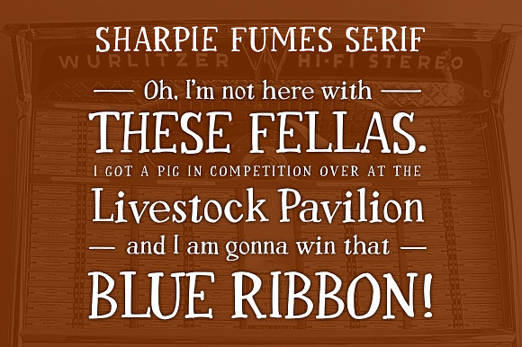 Sharpie Fumes Font Family in Display Fonts - product preview 6