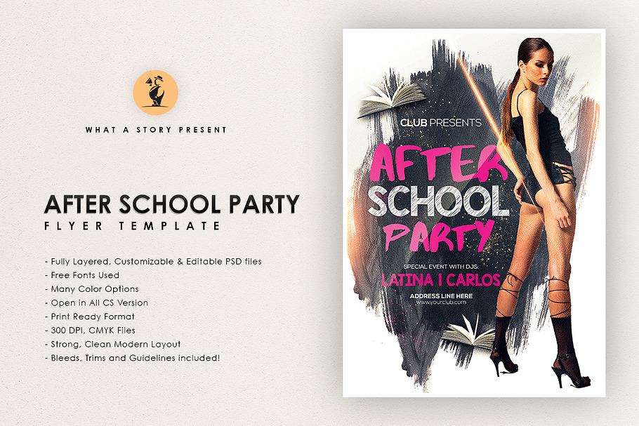 After School Party in Flyer Templates - product preview 8