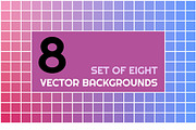 8 colorful vector backgrounds