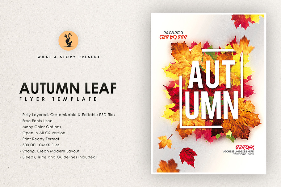 Autumn Leaf in Flyer Templates - product preview 8