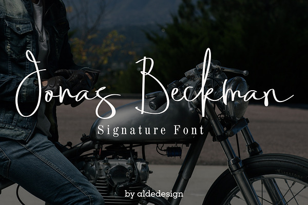 Jonas Beckman - Two Signature Font