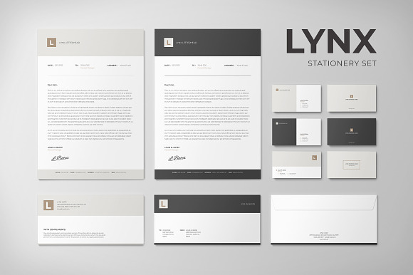 Lynx Complete Pack in Brochure Templates - product preview 7