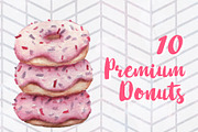 10 Premium Donuts