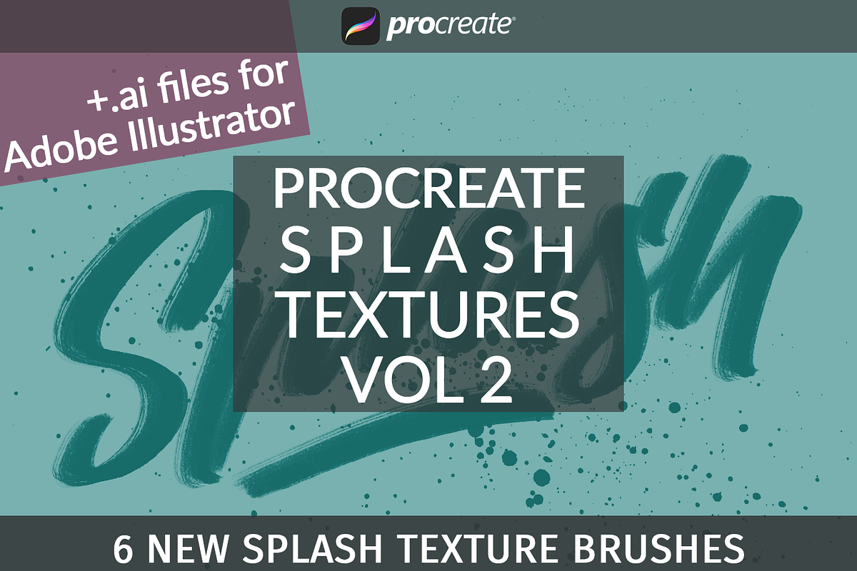 Vol2 Splash Textures for Procreate in Photoshop Brushes - product preview 8