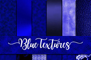 Blue Textures Digital Paper